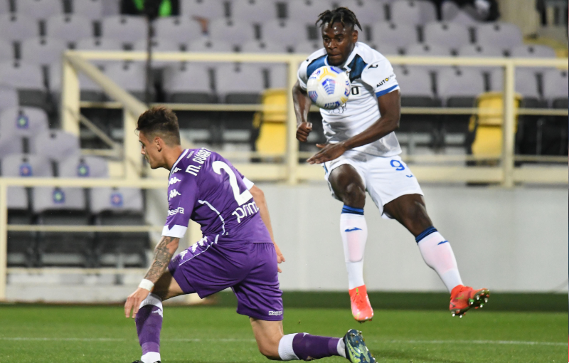 Duvan Zapata scores against Fiorentina