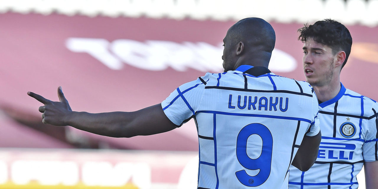Romelu Lukaku celebrates another goal