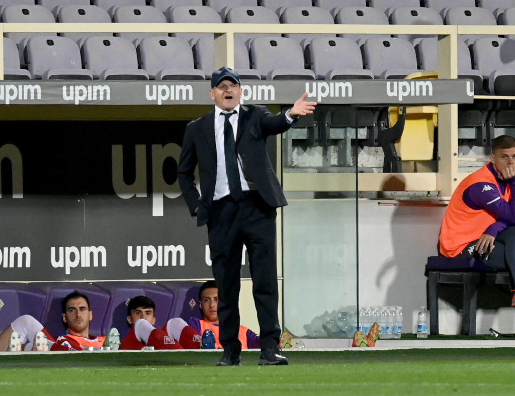 Fiorentina coach Beppe Iachini