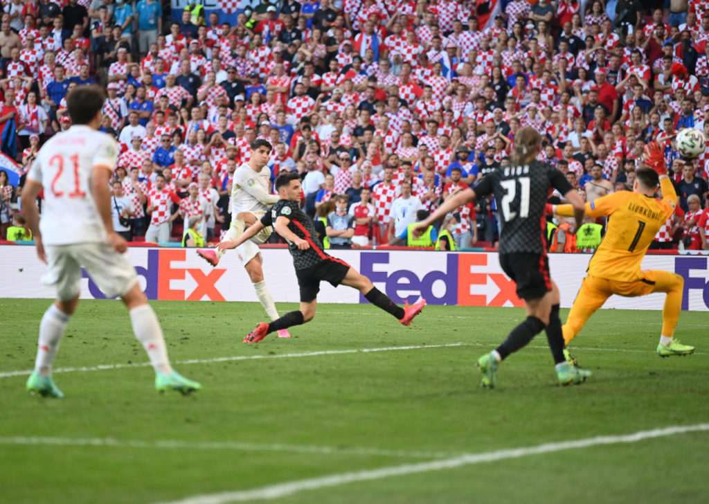 Alvaro Morata Spain Croatia goal