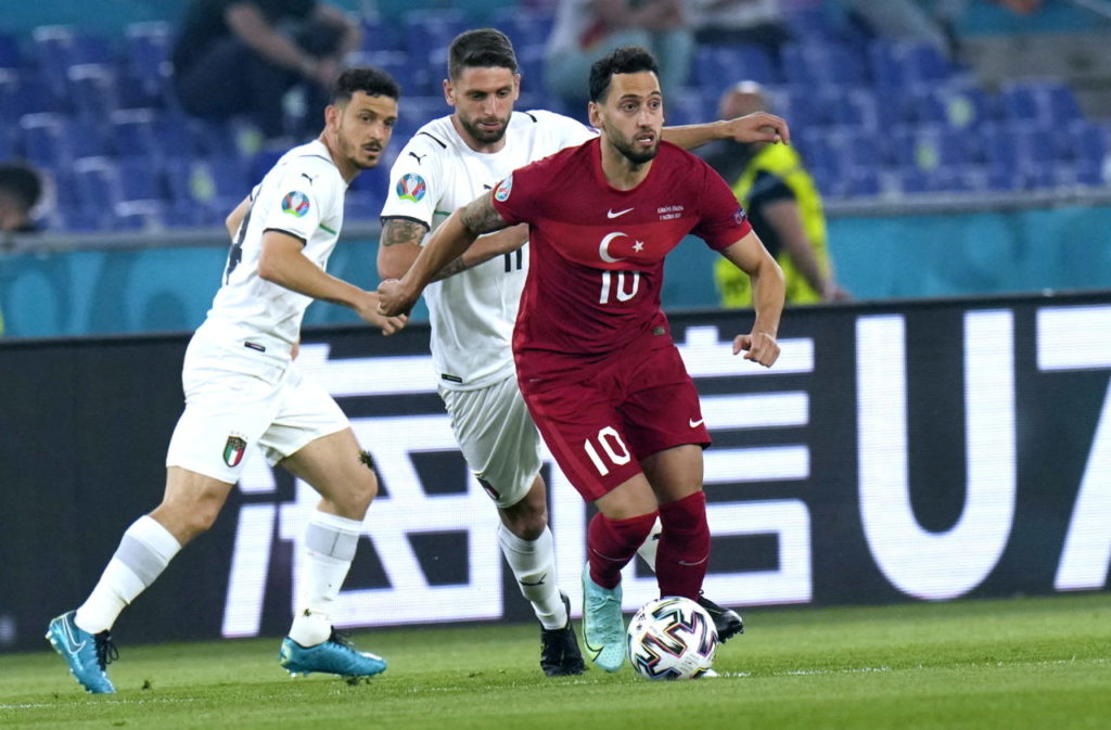 Calhanoglu for Turkey vs. Italy