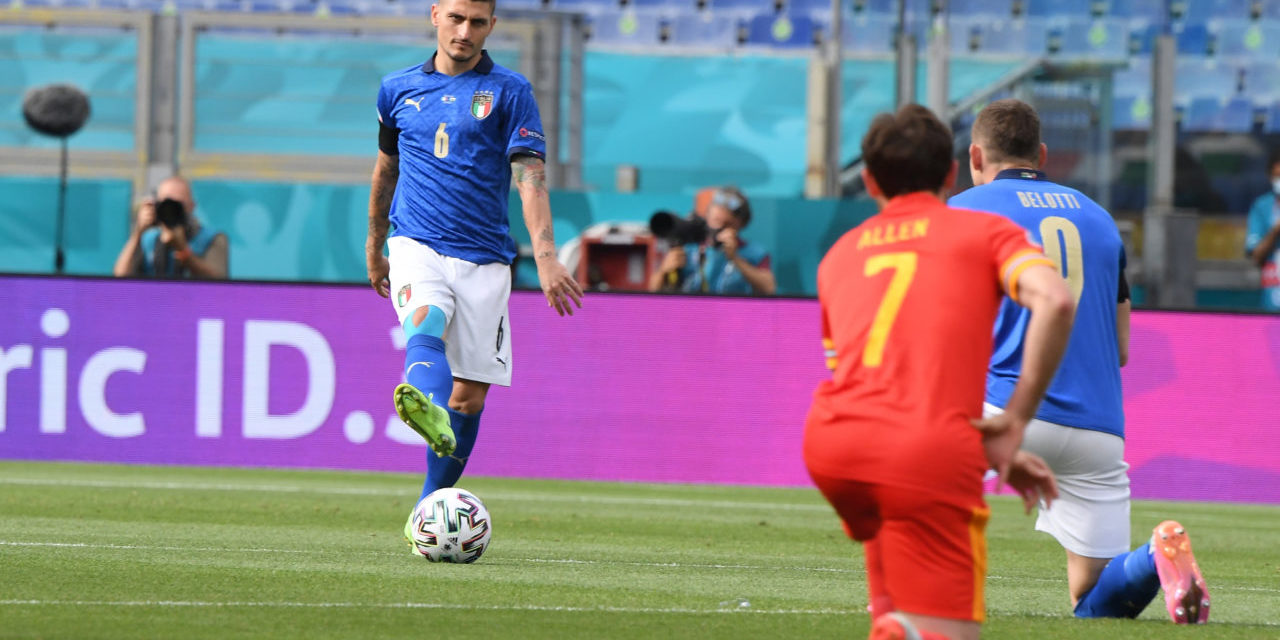 Kneeling ahead of Italy vs. Wales