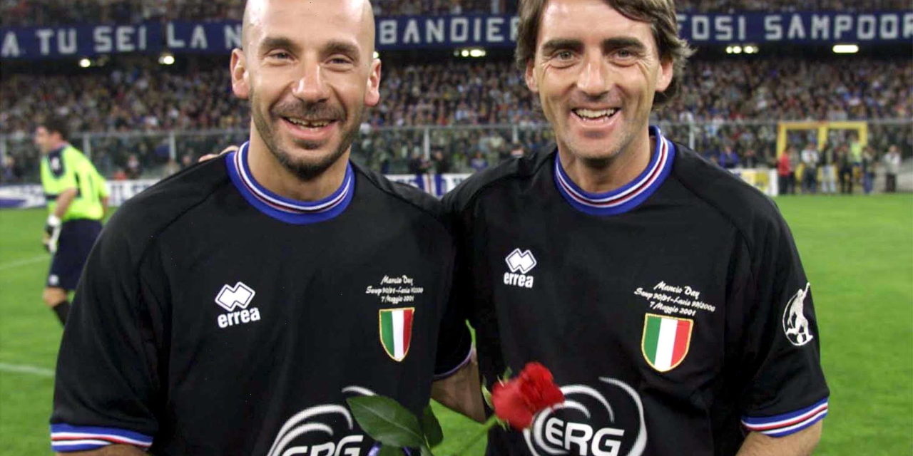 Gianluca Vialli and Roberto Mancini