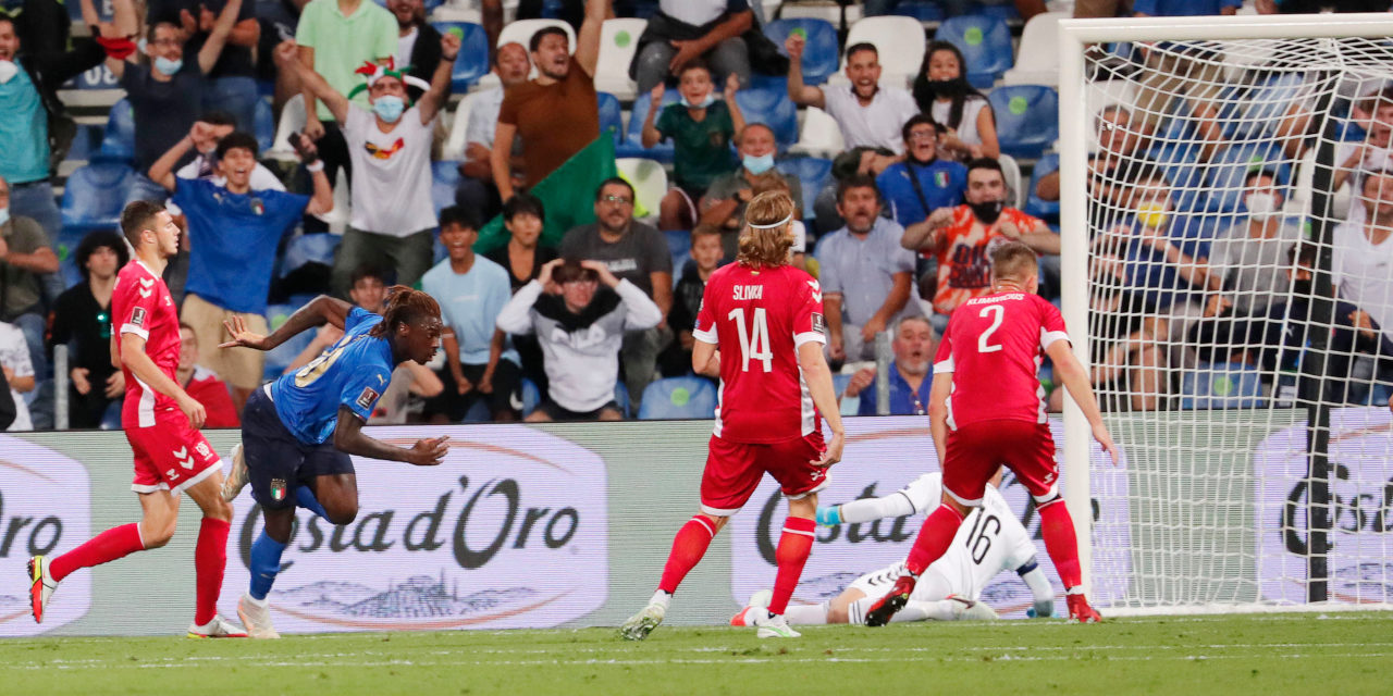 Moise Kean Italy Lithuania goal