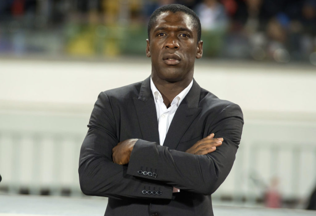 epa07171253 Cameroon's head coach Clarence Seedorf during the Africa Cup of Nations (AFCON) 2019 qualifying soccer match between Morocco and Cameroon in Casablanca, Morocco, 16 November 2018. EPA-EFE/JALAL MORCHIDI