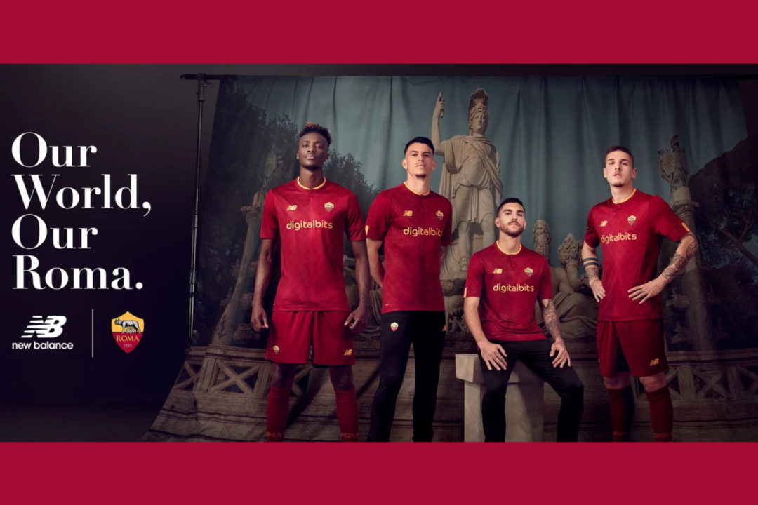 Maillot Domicile Officiel AS Roma 2022/23 - Chemise New Balance Mixte