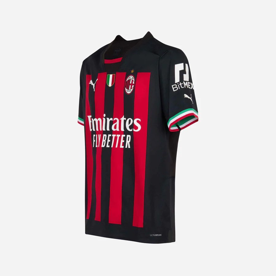 Milán 2022-23 home galeria de camisetas y donde comprar - Football Italia