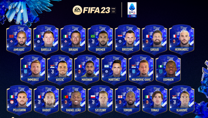 FIFA 23: la Serie A e i candidati dell’Italia a squadra dell’anno