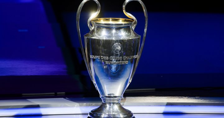 The UEFA Champions League trophy is on display during the UEFA European Club Football Season Kick-Off event in Monaco, 31 August 2023. The event sees the UEFA Champions League group stage draw, as well as the UEFA Awards ceremony to honour the men and women Player of the Year, the men and women Coaches of the Year, and to present the UEFA President’s Award. EPA-EFE/GUILLAUME HORCAJUELO (new format in 2024-25)