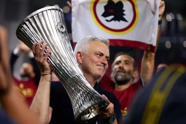 Jose Mourinho AS Roma v Feyenoord - UEFA Europa Conference League Final 2021/22