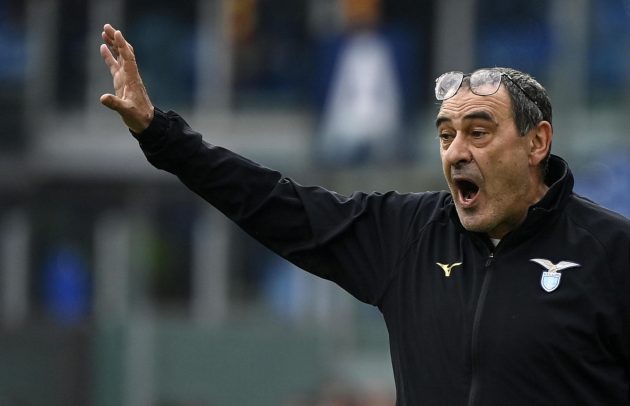 epa11075980 Lazio's head coach Maurizio Sarri gestures during the Serie A soccer match between SS Lazio and US Lecce, in Rome, Italy, 14 January 2024. EPA-EFE/RICCARDO ANTIMIANI