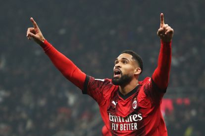 MILAN, ITALY - JANUARY 27: Ruben Loftus-Cheek of AC Milan celebrates scoring his team's second goal during the Serie A TIM match between AC Milan and Bologna FC - Serie A TIM  at Stadio Giuseppe Meazza on January 27, 2024 in Milan, Italy. (Photo by Marco Luzzani/Getty Images)