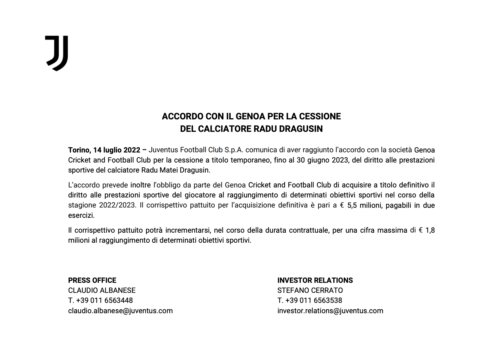 Confusion over Juventus clause for Tottenham target Dragusin Football