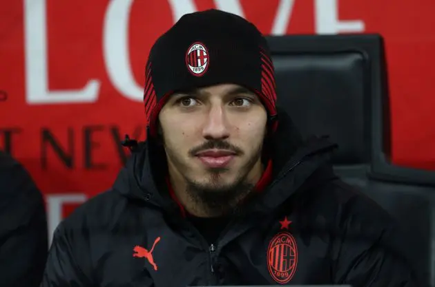 MILAN, ITALY - JANUARY 11: Ismael Bennacer of AC Milan looks on before the Coppa Italia match between AC Milan and Torino FC at Stadio Giuseppe Meazza on January 11, 2023 in Milan, Italy. (Photo by Marco Luzzani/Getty Images)