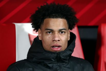 MONZA, ITALY - JANUARY 13: Tajon Buchanan of FC Internazionale looks on from the substitutes bench prior to kick-off ahead of the Serie A TIM match between AC Monza and FC Internazionale - Serie A TIM at U-Power Stadium on January 13, 2024 in Monza, Italy. (Photo by Marco Luzzani/Getty Images)