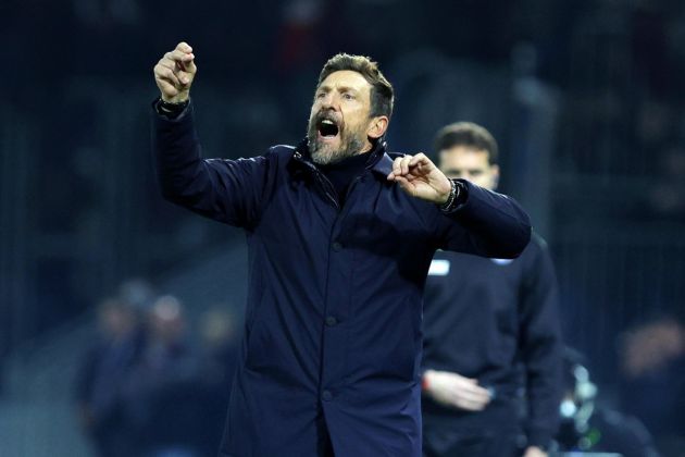 epa11164551 Eusebio Di Francesco head coach of Frosinone gestures during the Serie A soccer match between Frosinone Calcio and AS Roma, in Frosinone, Italy, 18 February 2024. EPA-EFE/FEDERICO PROIETTI