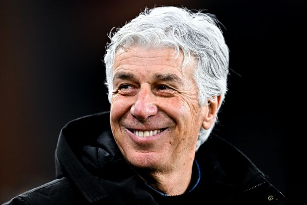 GENOA, ITALY - FEBRUARY 11: Gian Piero Gasperini, head coach of Atalanta, looks on prior to kick-off in the Serie A TIM match between Genoa CFC and Atalanta BC - Serie A TIM at Stadio Luigi Ferraris on February 11, 2024 in Genoa, Italy. (Photo by Simone Arveda/Getty Images)