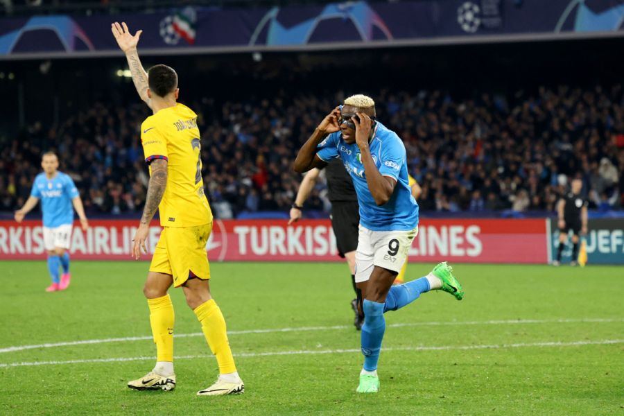 Champions League Napoli 1-1 Barcelona: Osimhen