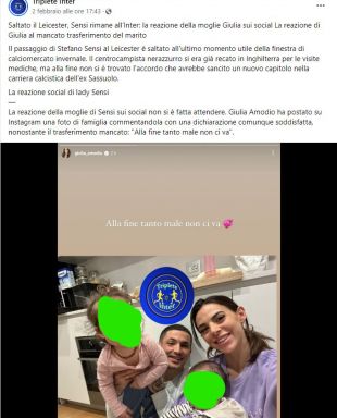 Picture: Sensi's wife reacts to collapsed Leicester City transfer