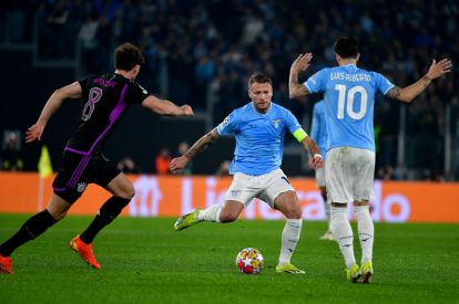 ROME, ITALY - FEBRUARY 13: Ciro Immobile of SS Lazio in action during the UEFA Champions League match against SS Lazio and Bayern Munchen at Formello sport centre on February 13, 2024 in Rome, Italy. (Photo by Marco Rosi - SS Lazio/Getty Images)