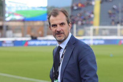 EMPOLI, ITALY - MAY 22: Francesco Calvo of Juventus during the Serie A match between Empoli FC and Juventus at Stadio Carlo Castellani on May 22, 2023 in Empoli, Italy. (Photo by Gabriele Maltinti/Getty Images)