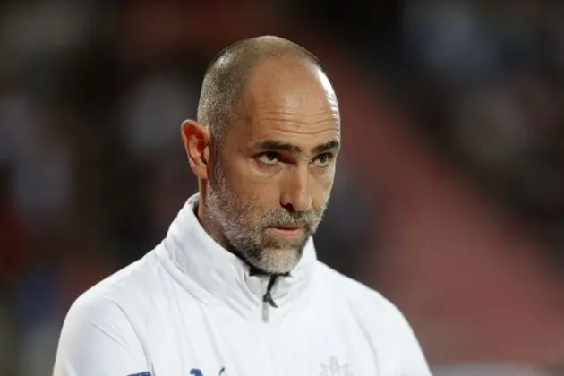 Marseille's Croatian head coach Igor Tudor looks on ahead of the French L1 football match between AC Ajaccio and Olympique Marseille (OM) at Stade Francois Coty in Ajaccio on the French Mediterranean Island of Corsica on June 3, 2023. (Photo by Pascal POCHARD-CASABIANCA / AFP) (Photo by PASCAL POCHARD-CASABIANCA/AFP via Getty Images)