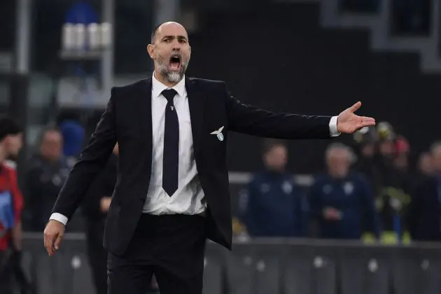Lazio's Croatian headcoach Igor Tudor reacts during the Italian Serie A football match between Lazio and Juventus at the Olympic stadium in Rome, on March 30, 2024. (Photo by Filippo MONTEFORTE / AFP) (Photo by FILIPPO MONTEFORTE/AFP via Getty Images)