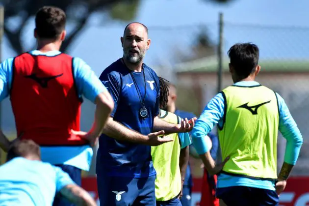 ROME, ITALY - MARCH 20: SS Lazio head coach Igor Tudor gestures during the SS Lazio training session at the Formello sport centre on March 20, 2024 in Rome, Italy. (Photo by Marco Rosi/Getty Images)