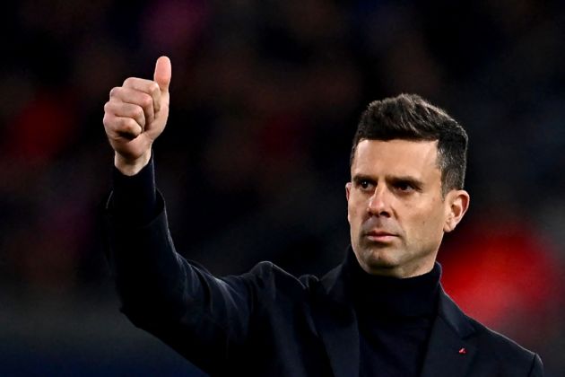 Bologna coach Thiago Motta gestures during the Italian Serie A football match between Bologna and Inter Milan at the Renato-Dall'Ara stadium in Bologna on March 9, 2024. (Photo by Gabriel BOUYS / AFP) (Photo by GABRIEL BOUYS/AFP via Getty Images)