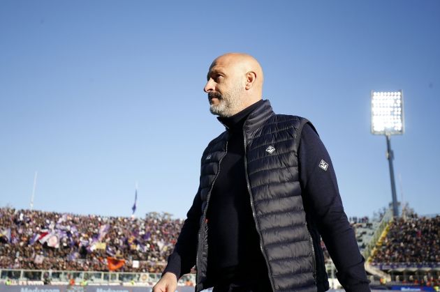 FLORENCE, ITALY - DECEMBER 3: Head coach Vincenzo Italiano manager of ACF Fiorentina looks on during the Serie A TIM match between ACF Fiorentina and US Salernitana at Stadio Artemio Franchi on December 3, 2023 in Florence, Italy. (Photo by Gabriele Maltinti/Getty Images)