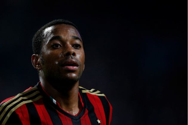 AMSTERDAM, NETHERLANDS - OCTOBER 01: Robinho of AC Milan runs to take a corner during the UEFA Champions League Group H match between Ajax Amsterdam and AC Milan at Amsterdam Arena on October 1, 2013 in Amsterdam, Netherlands. (Photo by Dean Mouhtaropoulos/Getty Images)