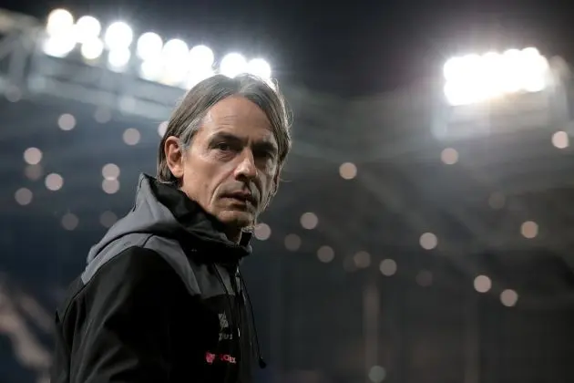 BERGAMO, ITALY - DECEMBER 18: US Salernitana head coach Filippo Inzaghi looks on during the Serie A TIM match between Atalanta BC and US Salernitana at Gewiss Stadium on December 18, 2023 in Bergamo, Italy. (Photo by Emilio Andreoli/Getty Images)