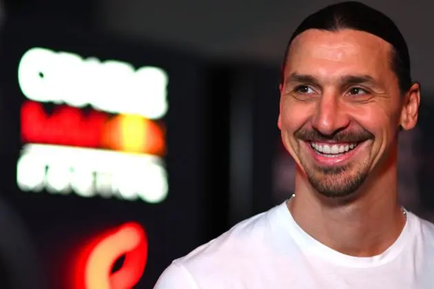 JEDDAH, SAUDI ARABIA - MARCH 08: Zlatan Ibrahimovic looks on in the Paddock prior to qualifying ahead of the F1 Grand Prix of Saudi Arabia at Jeddah Corniche Circuit on March 08, 2024 in Jeddah, Saudi Arabia. (Photo by Rudy Carezzevoli/Getty Images)