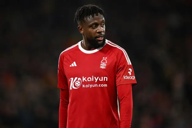 NOTTINGHAM, ENGLAND - FEBRUARY 07: Milan loanee Divock Origi of Nottingham Forest during the Emirates FA Cup Fourth Round Replay match between Nottingham Forest and Bristol City at City Ground on February 07, 2024 in Nottingham, England. (Photo by Gareth Copley/Getty Images)