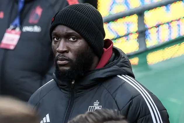 Belgium striker Romelu Lukaku pictured during a friendly soccer match between Ireland and Belgian national team Red Devils, in Dublin, Ireland, Saturday 23 March 2024. The Red Devils play two friendly matches in preparation for the Euro 2024. BELGA PHOTO BRUNO FAHY (Photo by BRUNO FAHY / BELGA MAG / Belga via AFP) (Photo by BRUNO FAHY/BELGA MAG/AFP via Getty Images)