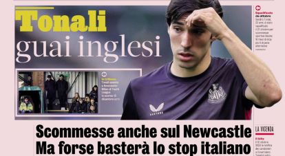 “Problemas ingleses, una nueva pesadilla” y “más apuestas”: cómo reaccionaron los medios italianos ante las acusaciones de Tonali
