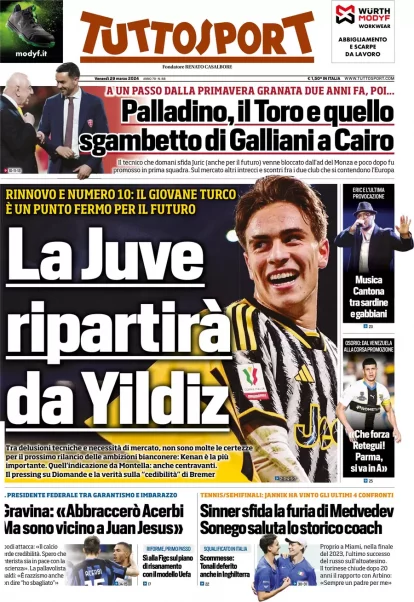 Today’s Papers: Tonali risks, Furlani exclusive, Juventus’ future, Inter hope