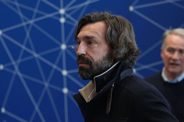 FLORENCE, ITALY - JANUARY 29: Andrea Pirlo during the "Panchina d'Oro" award season 2022/2023 at Centro Tecnico Federale di Coverciano on January 29, 2024 in Florence, Italy. (Photo by Gabriele Maltinti/Getty Images)