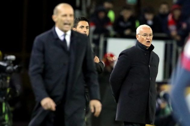 CAGLIARI, ITALY - APRIL 19: Claudio Ranieri coach of Caglairi reacts during the Serie A TIM match between Cagliari and Juventus at Sardegna Arena on April 19, 2024 in Cagliari, Italy. (Photo by Enrico Locci/Getty Images)