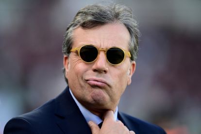 Juventus Football director Cristiano Giuntoli reacts during the Italian Serie A football match between Torino and Juventus at the Grande Torino Stadium in Turin on April 13, 2024. (Photo by MARCO BERTORELLO / AFP) (Photo by MARCO BERTORELLO/AFP via Getty Images)