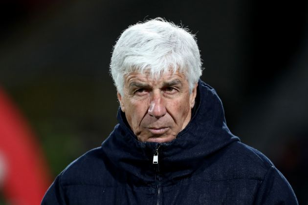 MONZA, ITALY - APRIL 21: Gian Piero Gasperini, Head Coach of Atalanta BC, looks on prior to the Serie A TIM match between AC Monza and Atalanta BC at U-Power Stadium on April 21, 2024 in Monza, Italy. (Photo by Marco Luzzani/Getty Images)