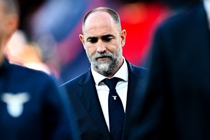 GENOA, ITALY - APRIL 19: Igor Tudor, head coach of Lazio, looks on prior to kick-off in the Serie A TIM match between Genoa CFC and SS Lazio at Stadio Luigi Ferraris on April 19, 2024 in Genoa, Italy. (Photo by Simone Arveda/Getty Images)