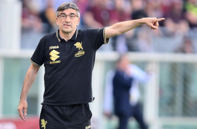 epa11276975 Torino coach Ivan Juric gestures during the italian Serie A soccer match Torino FC vs Juventus FC at the Olimpico Grande Torino Stadium in Turin, Italy, 13 April 2024. EPA-EFE/ALESSANDRO DI MARCO