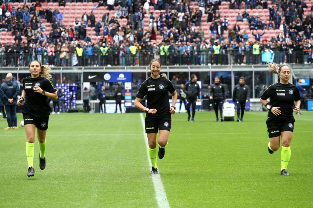 Serie A history in 2024 with first all-female referee team