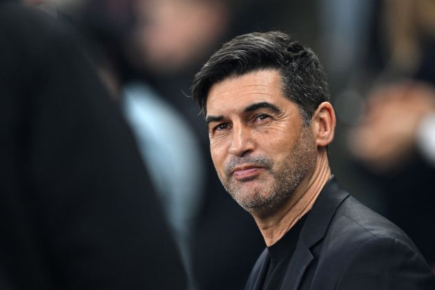 Lille head coach Paulo Fonseca reacts during the UEFA Europa Conference League quarter-final first leg football match between Aston Villa and Lille at Villa Park in Birmingham, central England on April 11, 2024. (Photo by JUSTIN TALLIS / AFP) (Photo by JUSTIN TALLIS/AFP via Getty Images)
