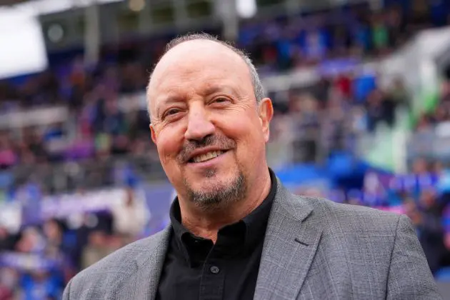 GETAFE, SPAIN - FEBRUARY 11: Rafa Benitez, Head Coach of Celta Vigo, looks on prior to kick-off ahead of the LaLiga EA Sports match between Getafe CF and Celta Vigo at Coliseum Alfonso Perez on February 11, 2024 in Getafe, Spain. (Photo by Angel Martinez/Getty Images)