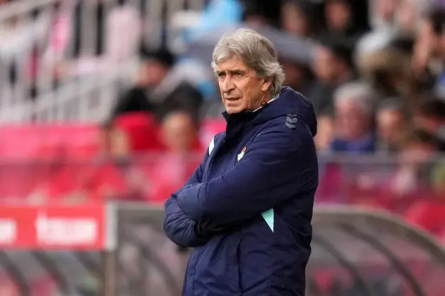 GIRONA, SPAIN - MARCH 31: Manuel Pellegrini, Head Coach of Real Betis, looks on during the LaLiga EA Sports match between Girona FC and Real Betis at Montilivi Stadium on March 31, 2024 in Girona, Spain. (Photo by Alex Caparros/Getty Images) (Photo by Alex Caparros/Getty Images)