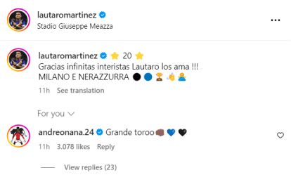 Man Utd keeper Onana reacts to Inter’s title win with two-word social media comment