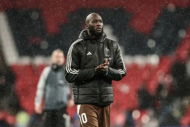 Belgium striker Romelu Lukaku pictured after a friendly soccer game between England and Belgian national team Red Devils, on Tuesday 26 March 2024 in London, United Kingdom. The teams are preparing for this summers Euro 2024 tournament. BELGA PHOTO BRUNO FAHY (Photo by BRUNO FAHY / BELGA MAG / Belga via AFP) (Photo by BRUNO FAHY/BELGA MAG/AFP via Getty Images)