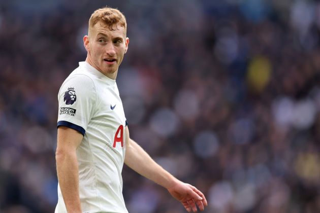 LONDON, ENGLAND - MARCH 02: Dejan Kulusevski of Tottenham Hotspur looks on during the Premier League match between Tottenham Hotspur and Crystal Palace at the Tottenham Hotspur Stadium on March 02, 2024 in London, England. (Photo by Julian Finney/Getty Images)